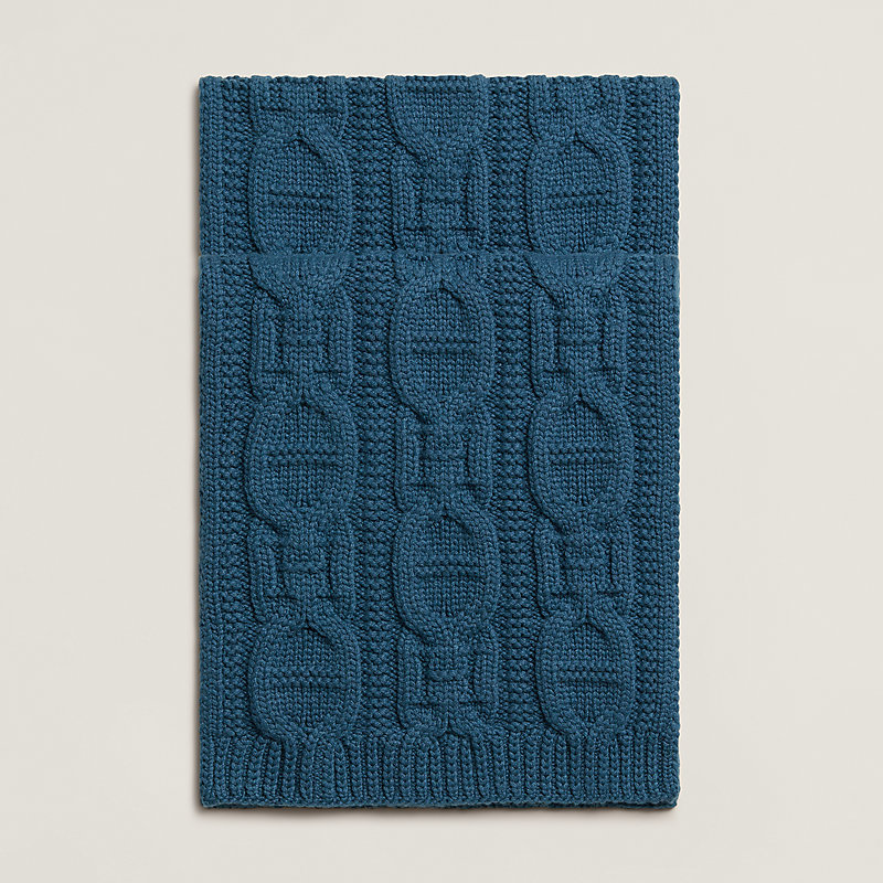 新品未使用　HERMES フォーブル　マフラー ニットマフラー-30×200-cm-《